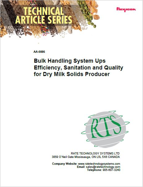 Bulk Handling System Dry Milk Solids Case Study Cover